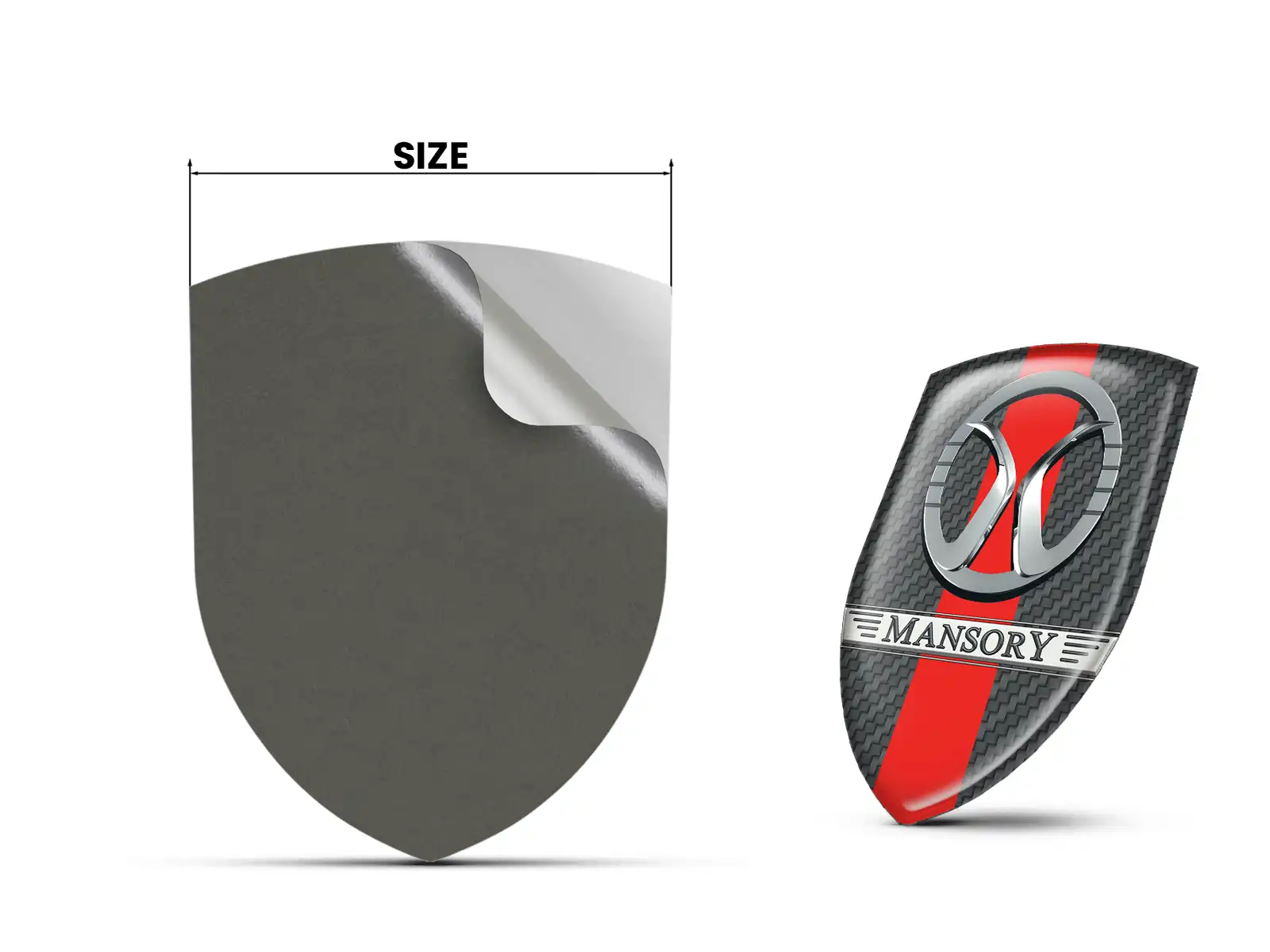 Mansory Etiqueta Impermeable Resistente Deporte Personalizable